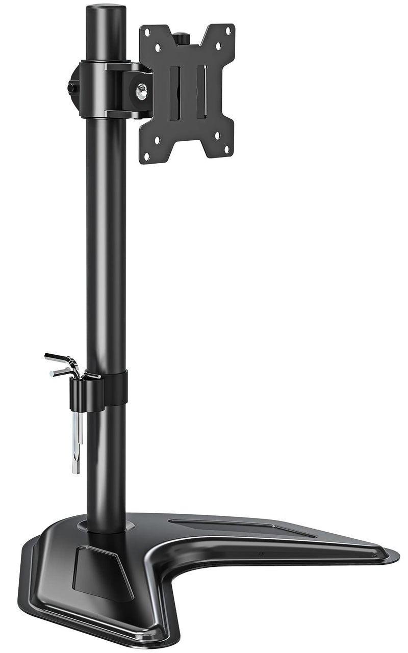 MOUNTUP Single Monitor Stands, Freestanding VESA Monitor Desk Mount fits 13'' to 32'' Computer Screen with Height Adjustable, Swivel, Tilt, Rotation, Holds up to 17.6 lbs, VESA 75x75/100x100 MU0023 - Image 1